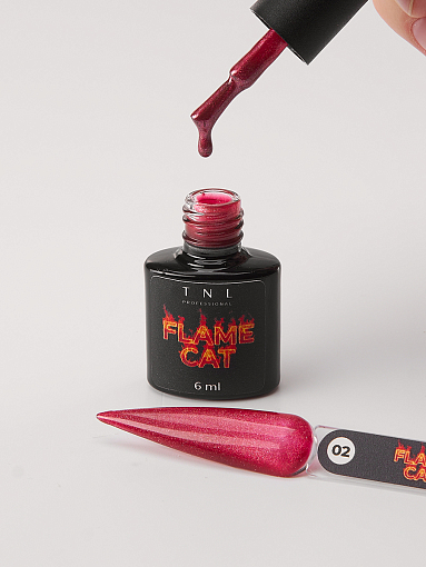 TNL, набор №238 гель-лак "корейская кошка" Flame Cat (5 оттенков по 6 мл)
