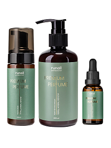 RuNail, набор №135 парфюмированная мульти-пенка, крем-финиш и сухое масло для ногтей и кутикулы