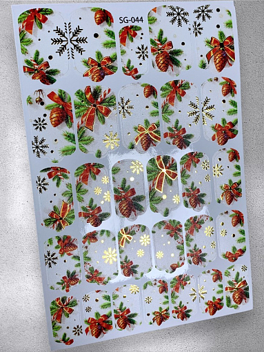 Anna Tkacheva, фольгированные наклейки пленки для дизайна ногтей SG-044