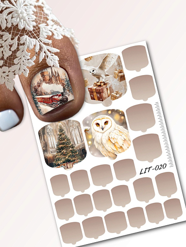 Anna Tkacheva, мини наклейки пленки для педикюра LIT-020 Anna Tkacheva, мини наклейки пленки для педикюра LIT-020