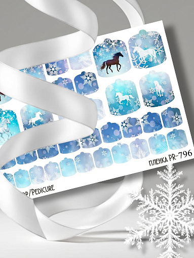Anna Tkacheva, наклейки пленки для педикюра PR-796