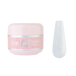 Irisk, ABC Limited collection - гель светоотражающий №24 (Reflective Milky White), 15 мл
