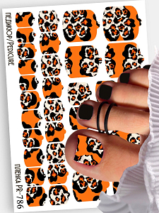 Anna Tkacheva, наклейки пленки для педикюра PR-786