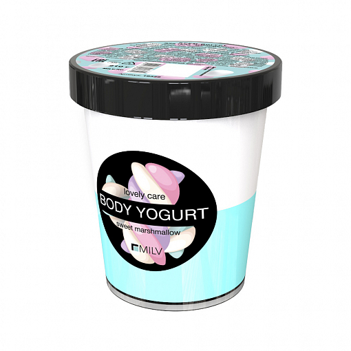 Milv, крем-йогурт двухцветный «Маршмеллоу», 210 гр