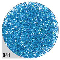 Irisk, песок (С) в стеклянном флаконе (041-синий), 10 г