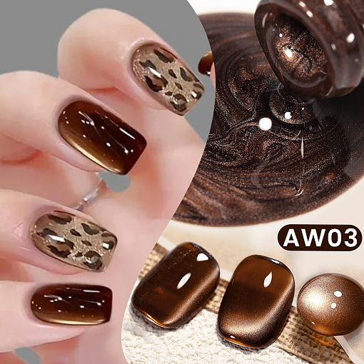 Born Pretty, Autumn Water Light Cat Magnetic Gel - магнитный гель-лак "кошачий глаз" AW03, 10 мл