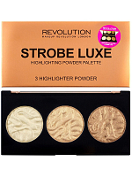 Makeup Revolution, Highlighter Palette - палетка хайлайтеров (Strobe Luxe)