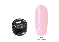 Puf, Builder - гель №02 (pink clear), 15 мл