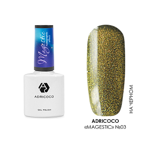 Adricoco, гель-лак кошачий глаз с голографическим эффектом Magestic №3, 8 мл