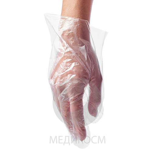 Medicosm, PE - перчатки полиэтиленовые (прозрачные, L), 50 пар