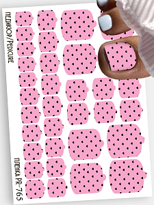 Anna Tkacheva, наклейки пленки для педикюра PR-765