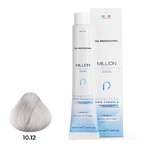TNL, Million Gloss - крем-краска для волос (10.12 Платиновый блонд пепельный перламутровый), 100 мл