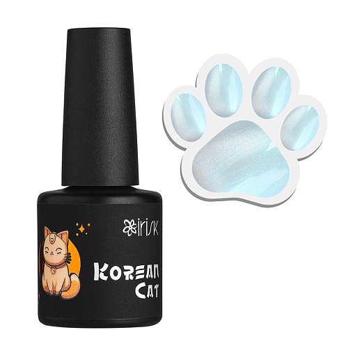 Irisk, Korean Cat - магнитный гель-лак "кошачий глаз" №16 (Green Glow), 10 мл