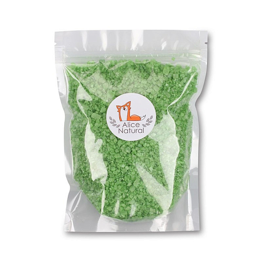 УЦЕНКА, Alice natural, соль для ванны ароматическая с шиммером "Хвойный Лес", 800 г