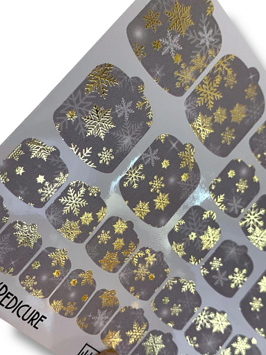 Anna Tkacheva, наклейки пленки для педикюра с фольгой VIP-071