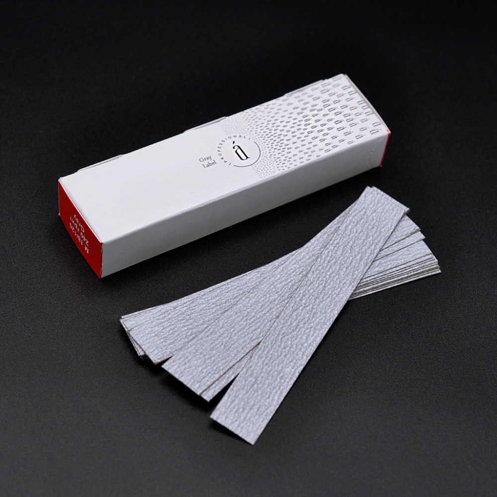 Atis, сменные файлы для пилки-основы M и 18/120 мм (Gray, 240 грит), 50 шт