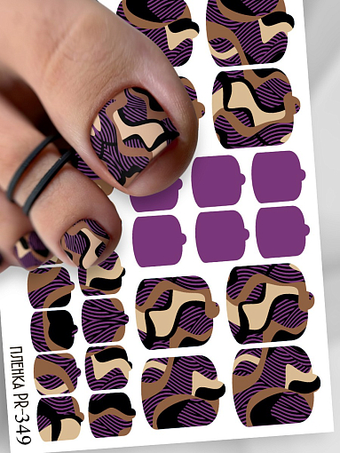 Anna Tkacheva, наклейки пленки для педикюра PR-349