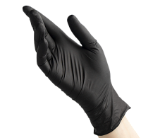Benovy, Nitrile MultiColor - перчатки нитриловые особопрочные (черные, XS), 50 пар
