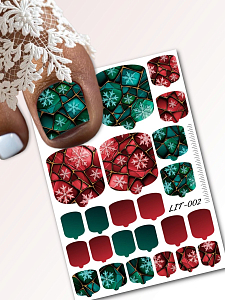 Anna Tkacheva, мини наклейки пленки для педикюра LIT-002