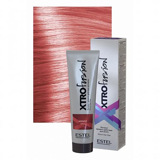 Estel, XTRO - пигмент прямого действия для волос (Коралл), 100 мл