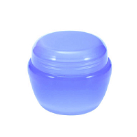 Набор баночек для косметики с крышкой голубые (12 шт по 5 мл)