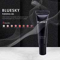 Bluesky, Pudding polygel - полигель (прозрачно-розовый), 8 мл