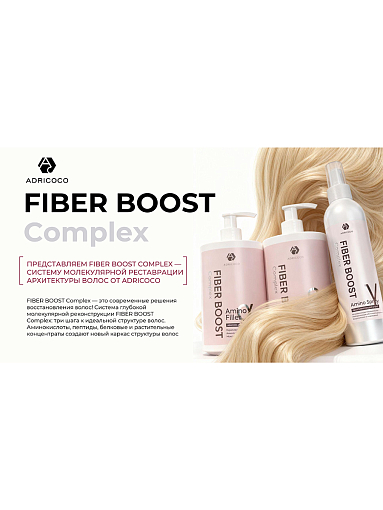 Adricoco, FIBER BOOST - спрей для реставрации волос реактивирующий агент, гамма, 200 мл