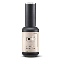 PNB, Glass Hema Free Top - гипоаллергенный ультраглянцевый топ UV/LED, 8 мл