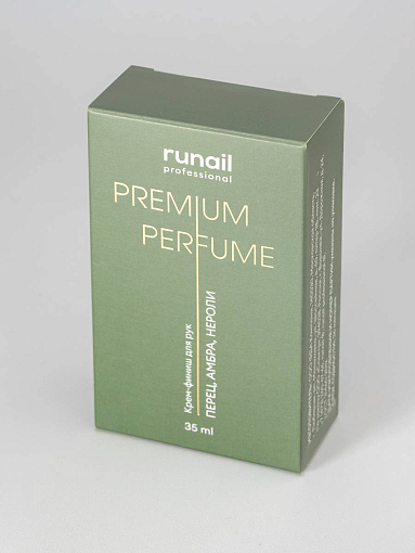 RuNail, парфюмированный крем-финиш для рук с мочевиной 10% (перец, амбра, нероли), 35 мл