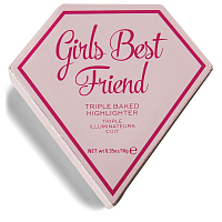 I HEART REVOLUTION, Triple baked highlighter - хайлайтер "Girls Best Friend"