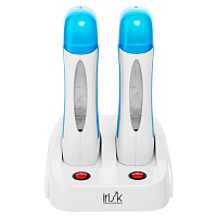 Irisk, прибор для депиляции двухкассетный с базой (голубой)