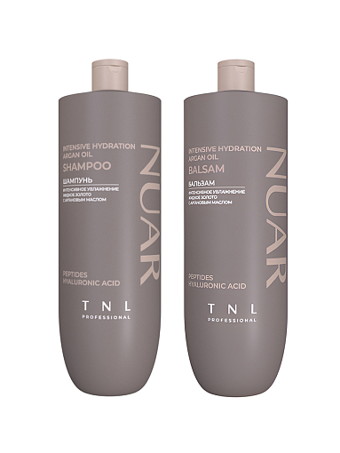 TNL, набор №241 шампунь и бальзам для волос интенсивное увлажнение с аргановым маслом NUAR TNL, набор №241 шампунь и бальзам для волос интенсивное увлажнение с аргановым маслом NUAR