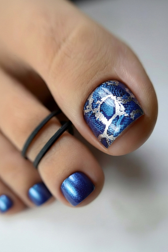 Anna Tkacheva, наклейки пленки для педикюра с фольгой VIP-087