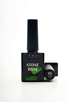 TNL, Stone Base - жесткая цветная база для гель-лака №05 (оранжевый), 10 мл