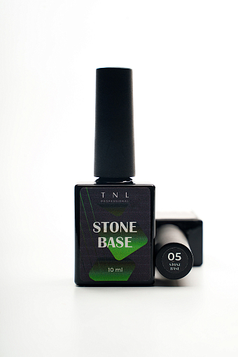 TNL, Stone Base - жесткая цветная база для гель-лака №05 (оранжевый), 10 мл