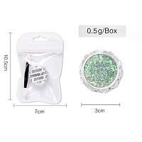 Aurora Reflective Glitter Powder - светоотражающий пигмент для дизайна ногтей G012, 1 шт