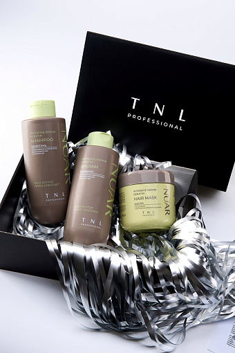 Набор в подарочном боксе TNL №1 (шампунь, бальзам, маска для волос)