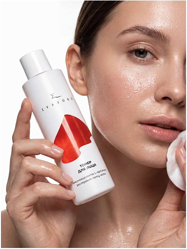 Evabond, тонер для лица с аминокислотой L-аргинином и экстрактом гота колу, 200 мл