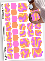 Anna Tkacheva, наклейки пленки для педикюра PR-838