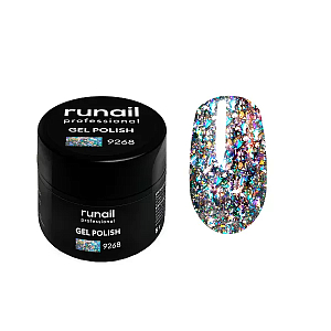 RuNail, гель-лак с блестками "Дракон" №9268, 5 гр