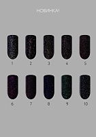Irisk, покрытие лаковое для ногтей с блестками Люрекс №01, 8 мл