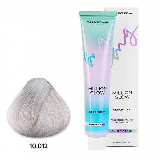 TNL, Million glow Ammonia free collection Ceramides - крем-краска для волос (оттенок №10.012), 100 м