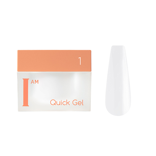 I am, Quick Gel - скоростной жидкий гель №01, 30 мл