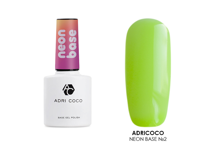 Adricoco, Neon base - цветная база №2, 8 мл