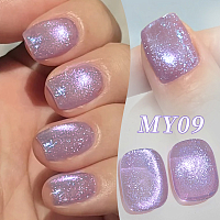 Born Pretty, Colored Cat Magnetic Gel-Light Flow - магнитный гель-лак "кошачий глаз" MY09, 10 мл