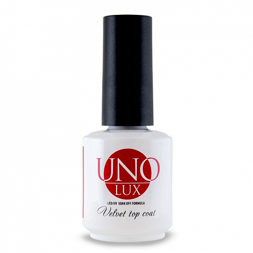 Uno Lux, Velvet top coat - топ с бархатным эффектом, 15 мл