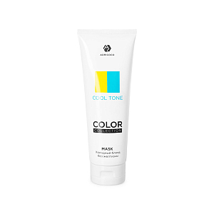 Adricoco, COLOR COLLECTION COOL TONE - оттеночная маска "Пепельный блонд" с кератином, 250 мл
