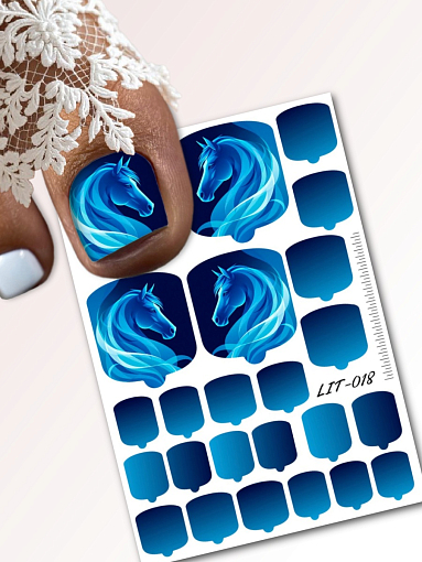 Anna Tkacheva, мини наклейки пленки для педикюра LIT-018 Anna Tkacheva, мини наклейки пленки для педикюра LIT-018
