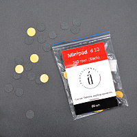 Atis, сменные файлы для педикюрного диска Juvipod D10 (Black, 240 грит), 60 шт