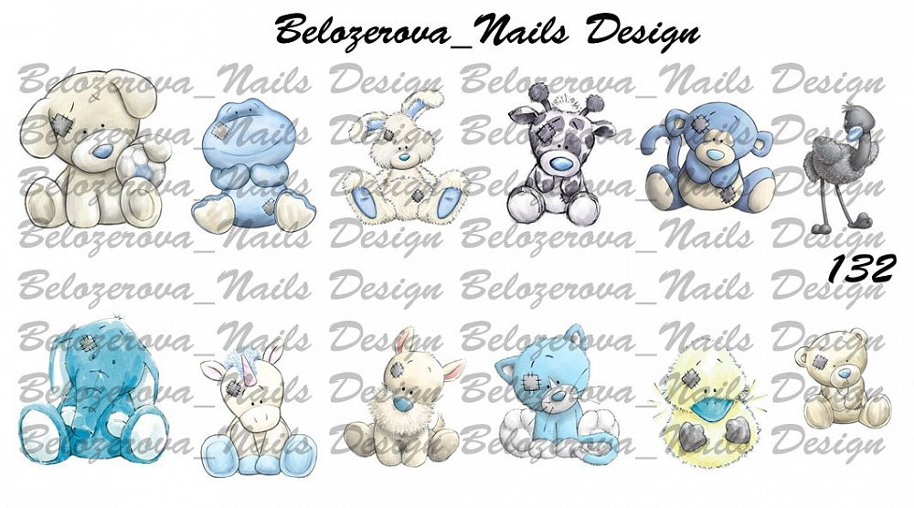 Слайдер-дизайн Belozerova Nails Design на белой пленке (132)